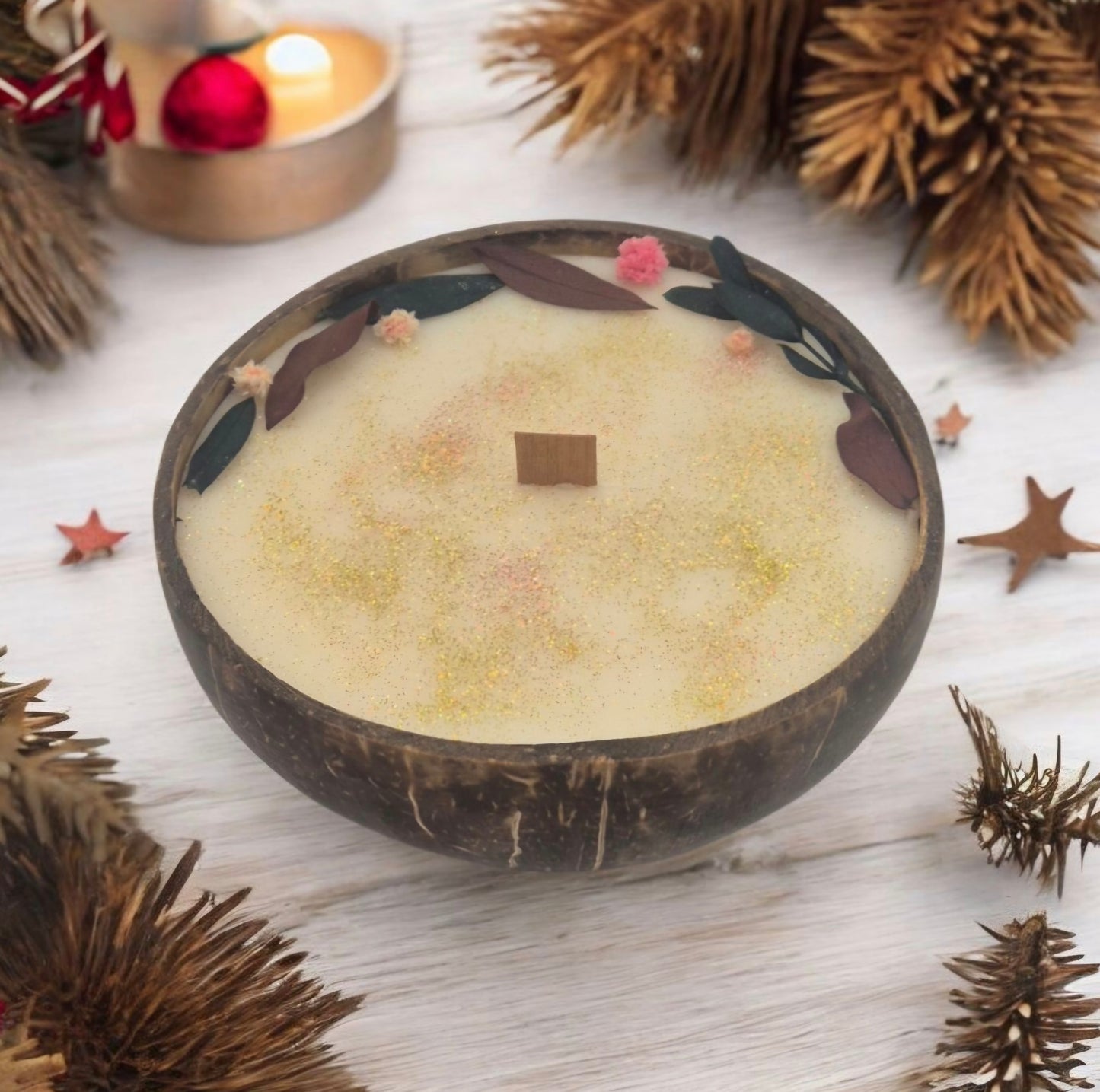 Coco magique de Noël : Bougie, fondant & déco