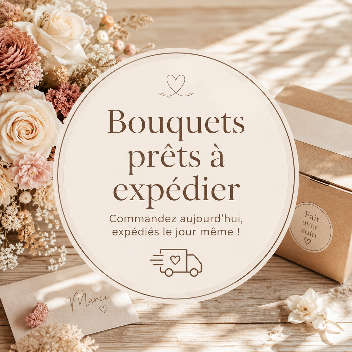 Bouquets prêts à expédier