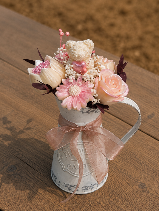 Champêtre élégant Nounours rosé