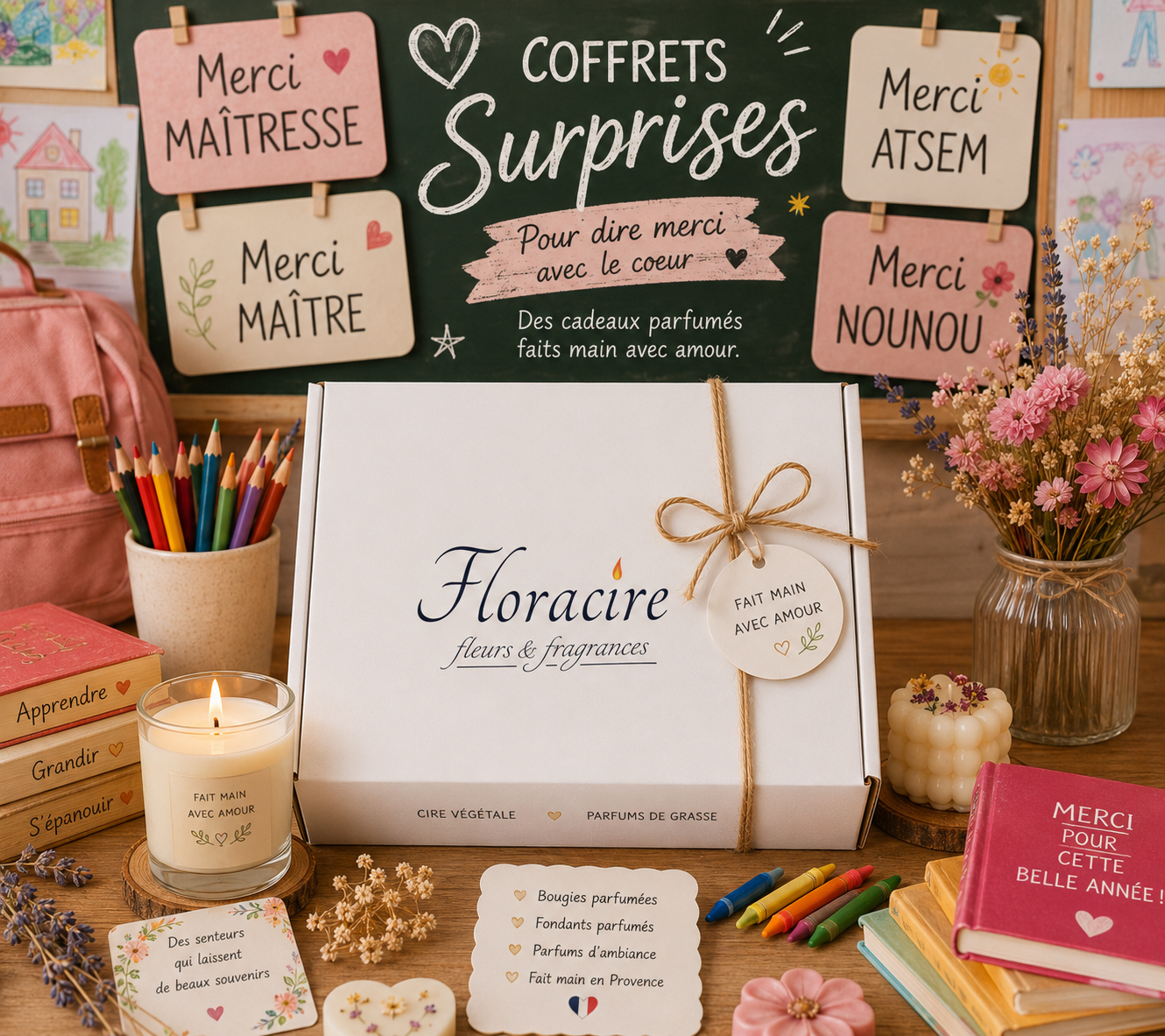 Coffret surprise merci maîtresse