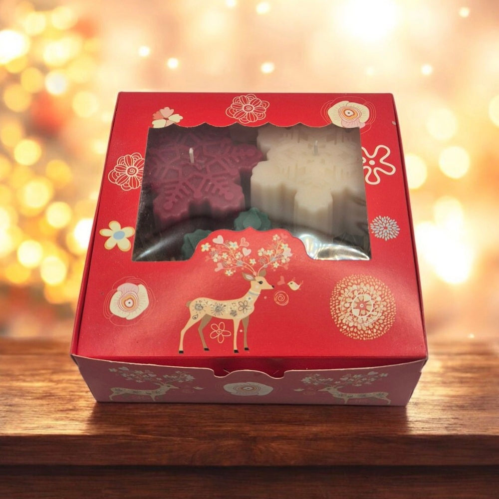 Bougies étoile de Noël