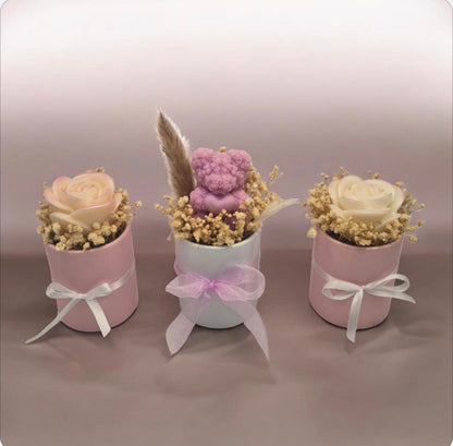 Trio de roses parfumées