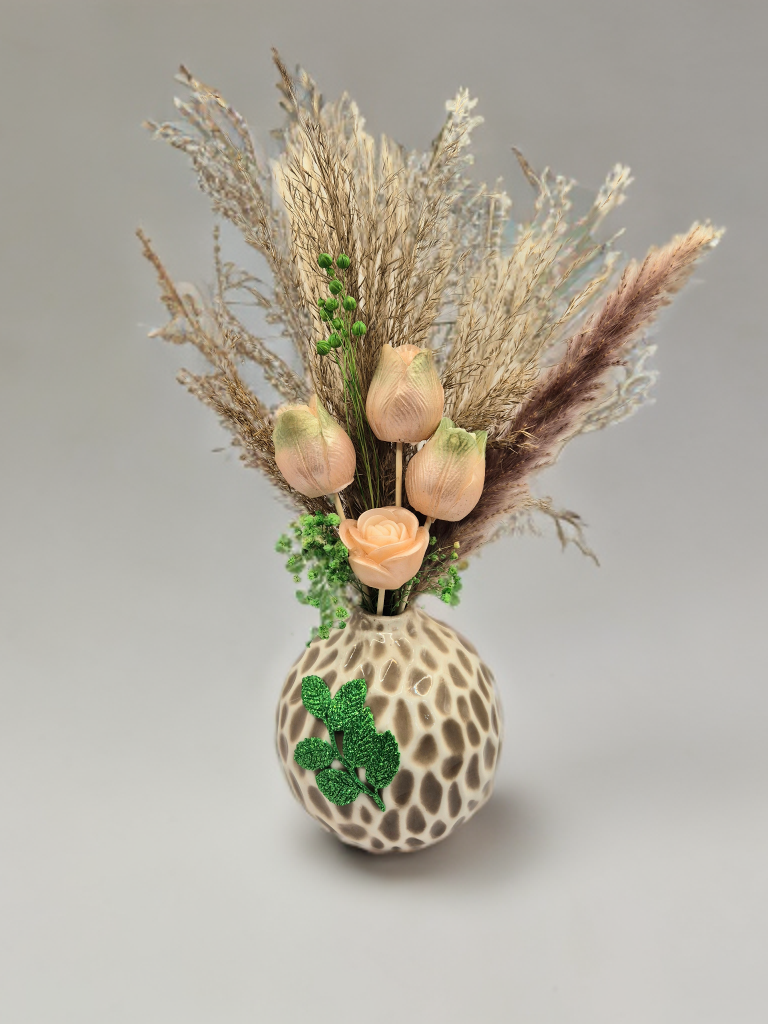 Sphère fleurie Cerise Noire